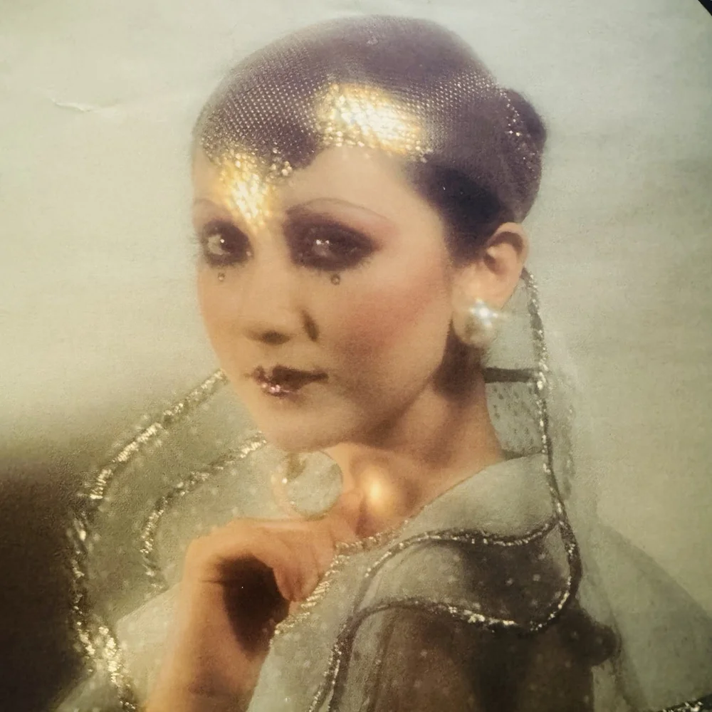 Vtg 1928 Calendar 12x18” Veiled Beauty Art Deco Printed By Jewelry Co Jan-Dec Pg